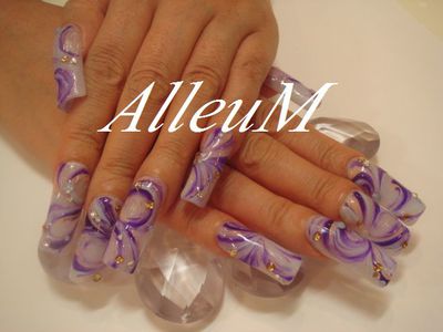 お手元アクリルスカルプチュア&お足元ジェルネイル~大人プッチ風☆ お手元アクリルスカルプチュア&お足元ジェルネイル~大人プッチ風☆