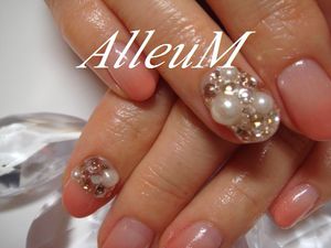 ソフトジェル~オレンジベージュでグラデーション☆ ソフトジェル~オレンジベージュでグラデーション☆