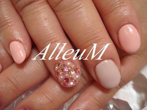 ソフトジェル~ピンク濃淡ネイル☆ ソフトジェル~ピンク濃淡ネイル☆