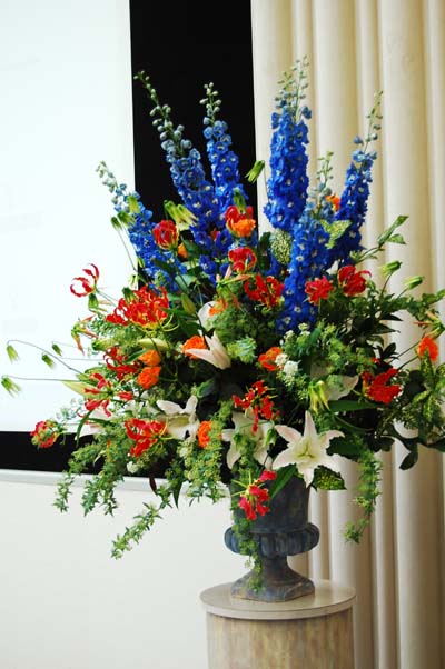 壇上のお花。