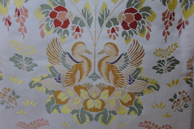 天平花鳥文の本袋帯