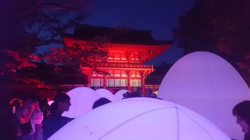 光の祭り　下鴨神社へ行ってきました