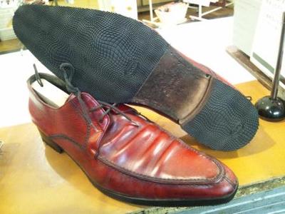 紳士靴ソール補強＋カカト修理