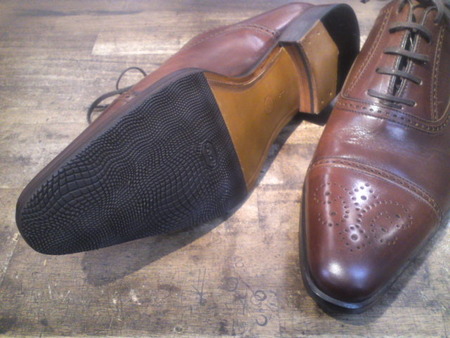 紳士靴、ハーフラバー修理。