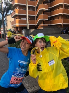 神戸マラソン2018！愛のタンバリン♪