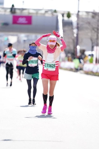 命を懸けたレース中のポージング♪～名古屋ウィメンズマラソン2021～