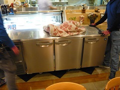 滋賀県の喫茶店様への台下冷蔵庫