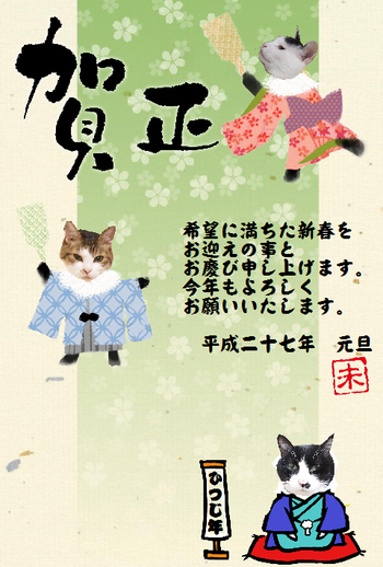本日の一枚 ~のらとホルスと田中さん~