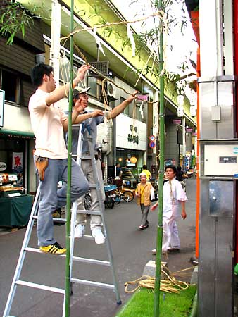 祇園祭2006　三条御供社・斎竹建て　７月22日