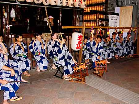 祇園祭2006 四条御旅所・鉾町お囃子 7月21日