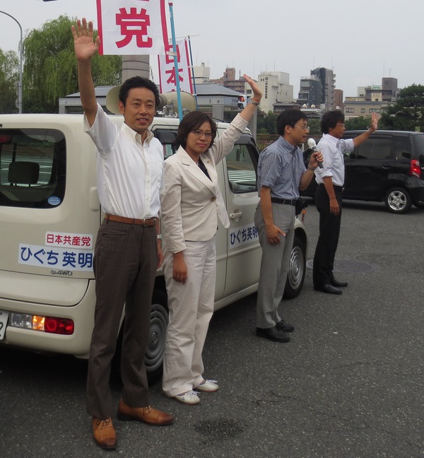 朝は出町柳で5人そろって結果報告