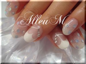 ソフトジェル～くり抜きハートネイル☆