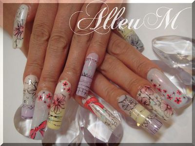 ハンドアクリルスカルプチュア&フットソフトジェル～ふんわりアートネイル☆