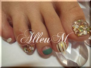 フットソフトジェル～キラキラフットネイル☆