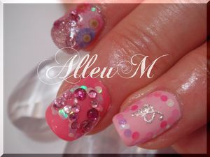 ソフトジェル～キラキラ！ピンクネイル☆