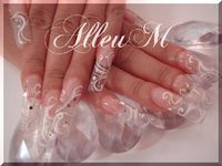 ハンドアクリルスカルプチュア＆フットソフトジェル～クリア感×ホワイト☆ 2013/12/03 14:00:00