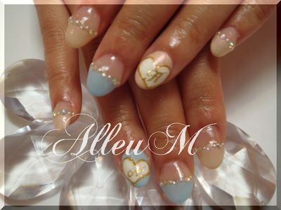アクリルスカルプチュア～ハートイニシャルでブライダル☆