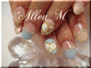 アクリルスカルプチュア～ハートイニシャルでブライダル☆