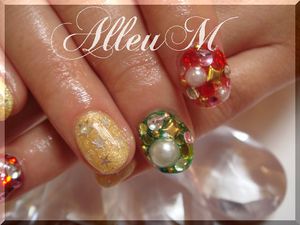 ソフトジェル～クリスマスネイル☆