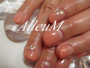 ソフトジェル～オレンジキラキラグラデーション☆
