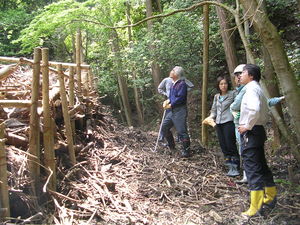 一乗寺大谷地域　不法投棄など調査・対応協議。
