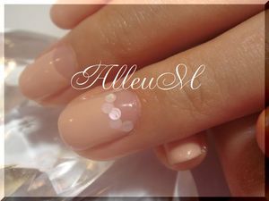 バイオジェル～ナチュラル逆フレンチ☆