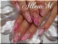 アクリルスカルプチュア・華やかローズネイル☆ 2013/02/20 11:36:17