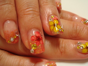 押し花ネイル☆