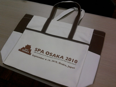 コングレスバッグ：SPA　OSAKA　2010
