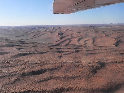 ナミビア旅行5日間 （1日目） ナミブ砂漠遊覧飛行