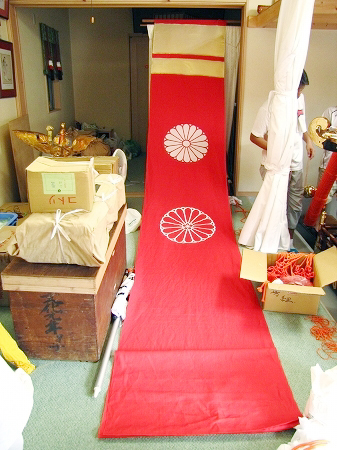 三嶋神社・神幸祭2012　準備着々　新調吹散拝見