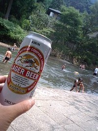 八瀬とビール 2010/07/24 12:08:16