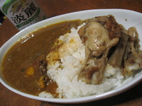 チキンの煮込みとカレー 2007/09/01 19:28:00