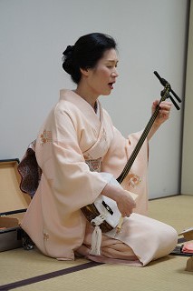 戸波有香子先生による、柳川三味線と京地唄を聴かせていただきました
