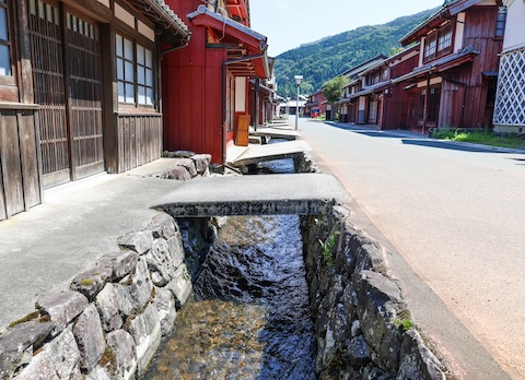 水音響く街道（福井県・熊川宿）