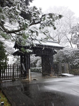 ≪　京都は早朝から 雪、雪、雪・・・　≫