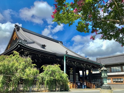 佛光寺 と サルスベリ