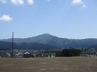 一条山（山手街）から見た比叡山