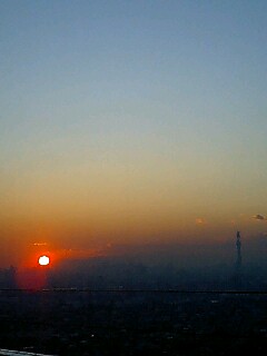 夕暮れ