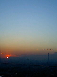 夕暮れ