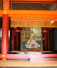 祇園祭2008　長刀鉾稚児社参装束屏風